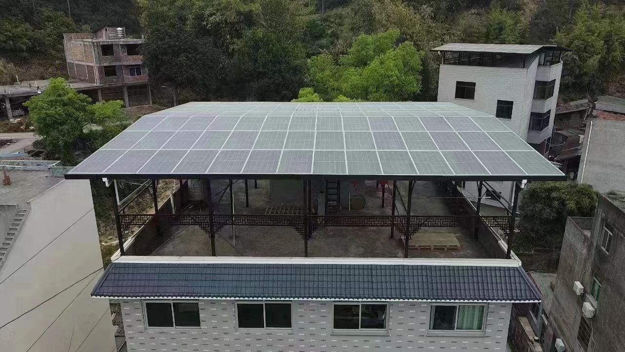 高密15kw+10kwh自建别墅家庭光伏储能系统